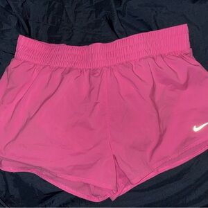 Nike Pink and Yellow Athletic Shorts Lightweight Breathable